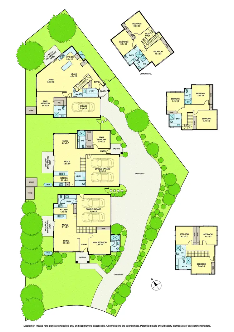 Floorplan of Homely townhouse listing, 1&2/9 McKay Court, Ringwood VIC 3134
