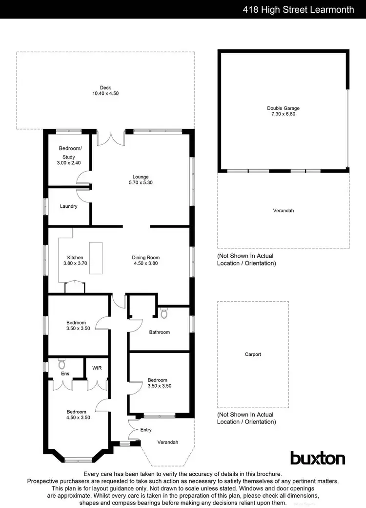Floorplan of Homely house listing, 418 High Street, Learmonth VIC 3352