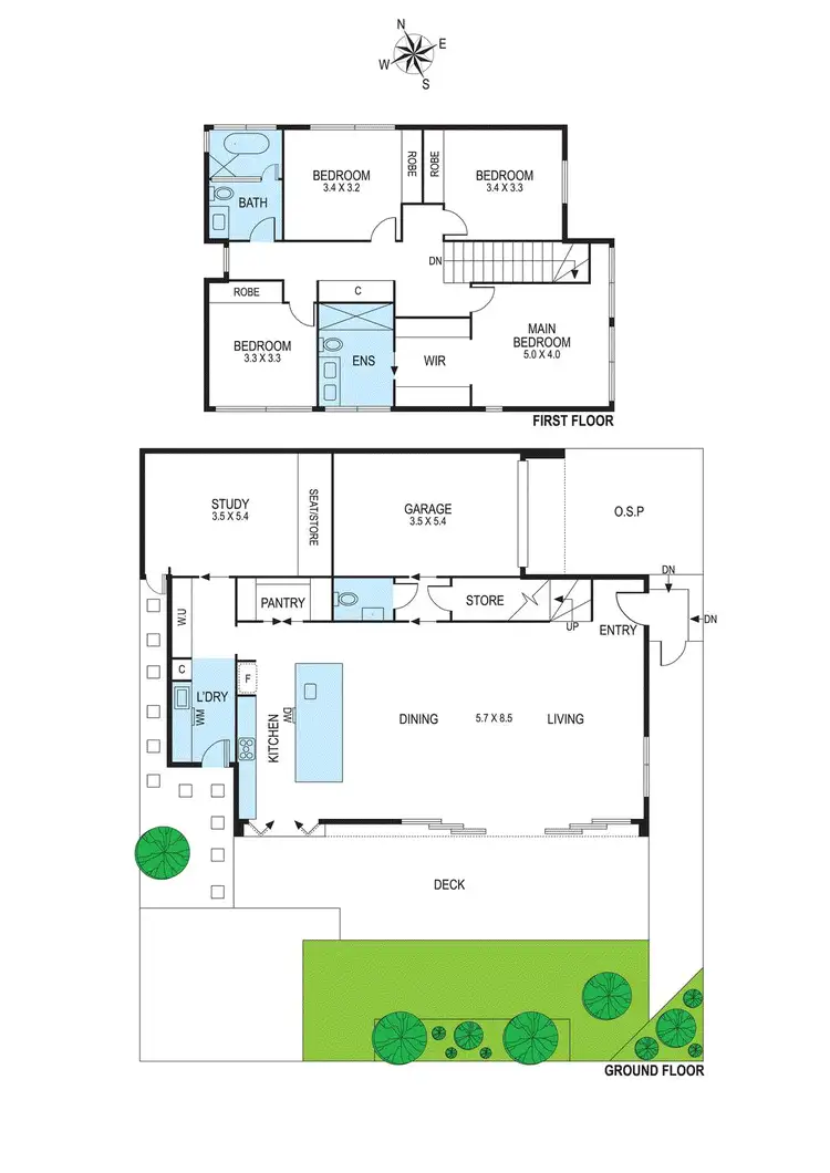 Floorplan of Homely townhouse listing, 513 Centre Road, Bentleigh VIC 3204