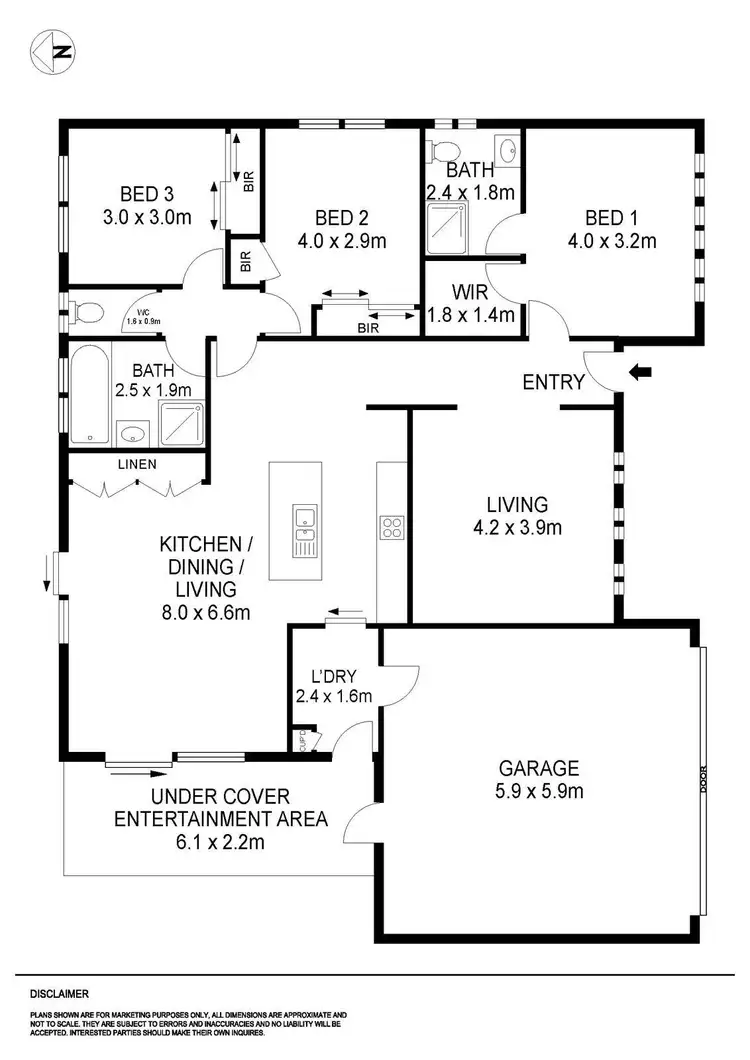 Floorplan of Homely house listing, 3A Barley Sheaf Drive, Miners Rest VIC 3352