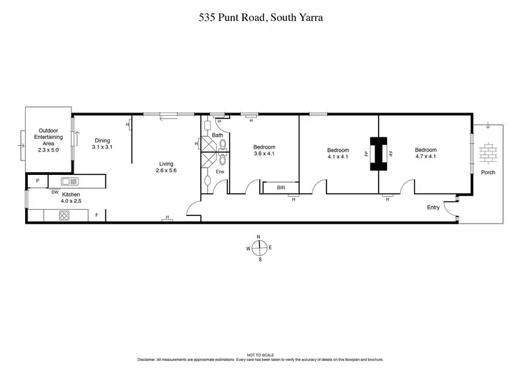 Floorplan of Homely house listing, 535 Punt Road, South Yarra VIC 3141