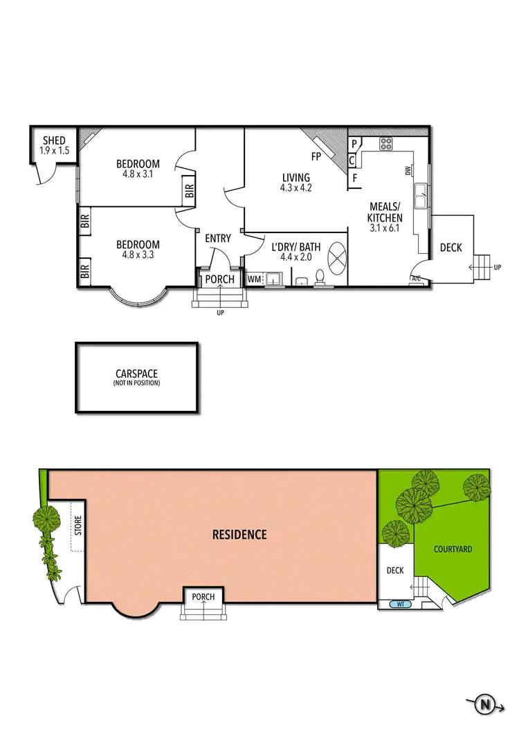 Floorplan of Homely villa listing, 9/9 Waxman Parade, Brunswick West VIC 3055