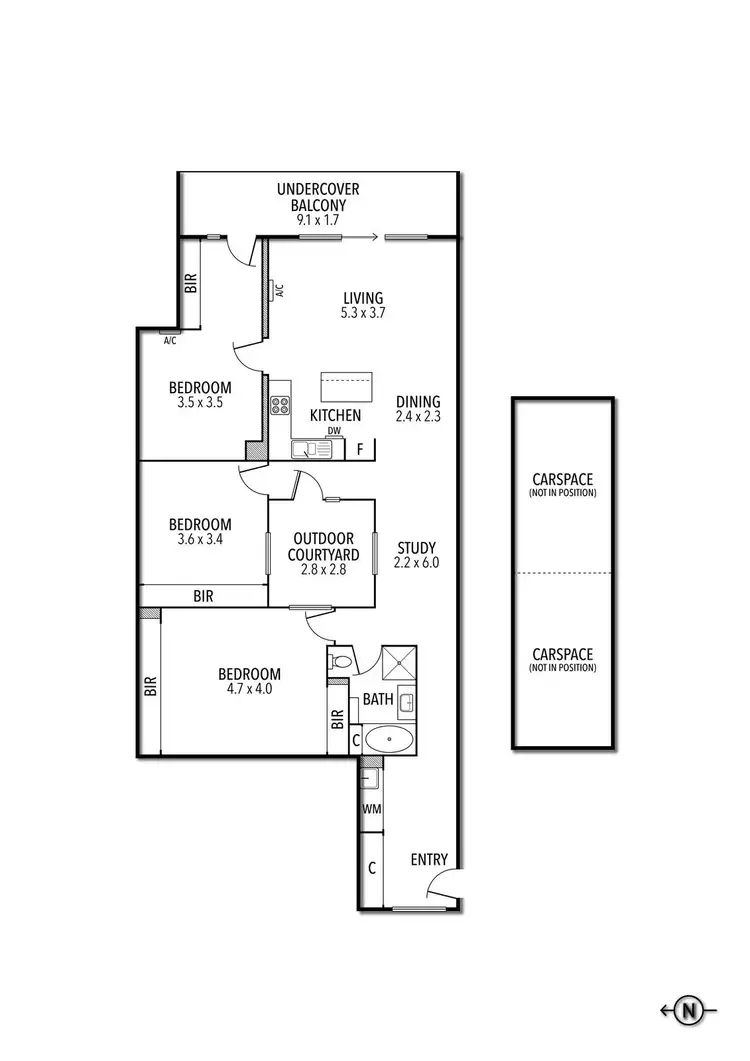 Floorplan of Homely apartment listing, 5/10 Breese Street, Brunswick VIC 3056