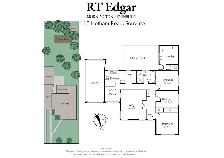 Floorplan of Homely house listing, 117 Hotham Road, Sorrento VIC 3943