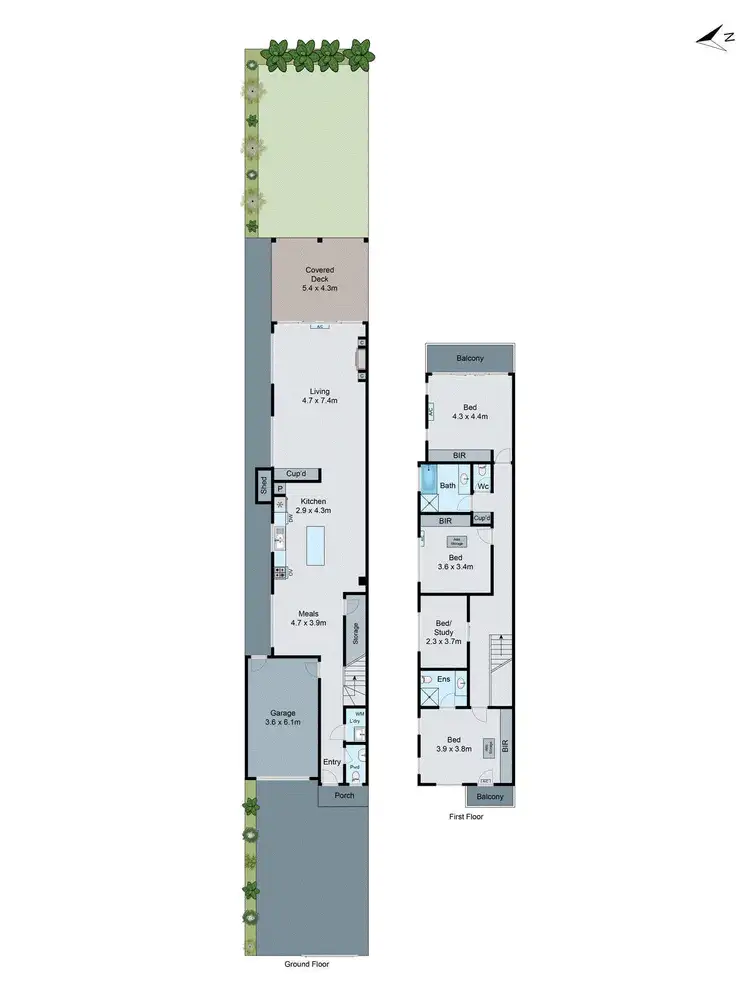 Floorplan of Homely townhouse listing, 16C Milton Avenue, Clayton South VIC 3169