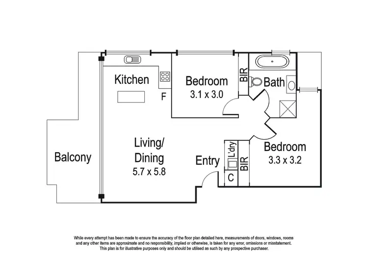 Floorplan of Homely apartment listing, 18/18-22 Bell Street, Heidelberg Heights VIC 3081
