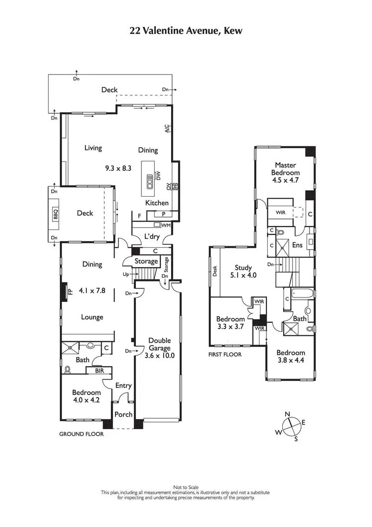 Floorplan of Homely house listing, 22 Valentine Avenue, Kew VIC 3101