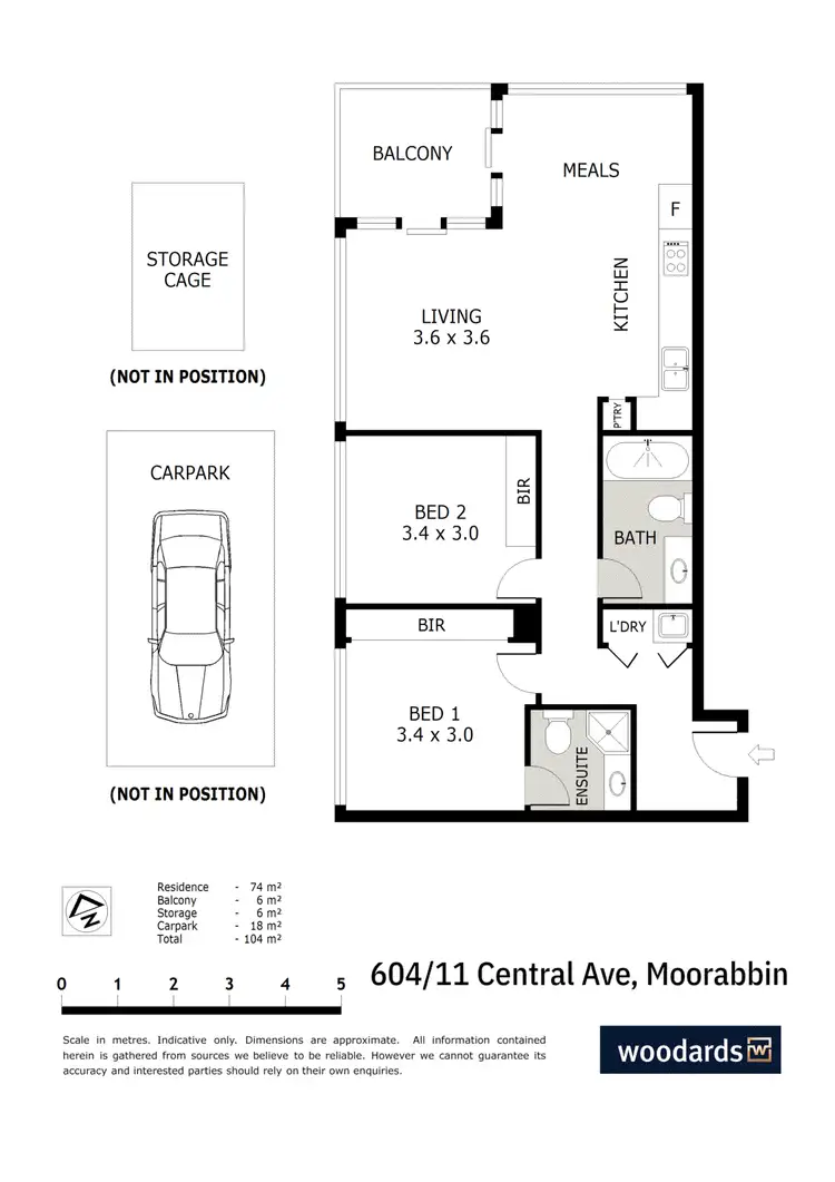 Floorplan of Homely apartment listing, 604/11 Central Avenue, Moorabbin VIC 3189