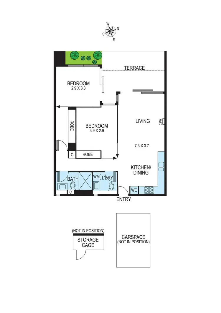Floorplan of Homely apartment listing, 111/79 Asling Street, Brighton VIC 3186