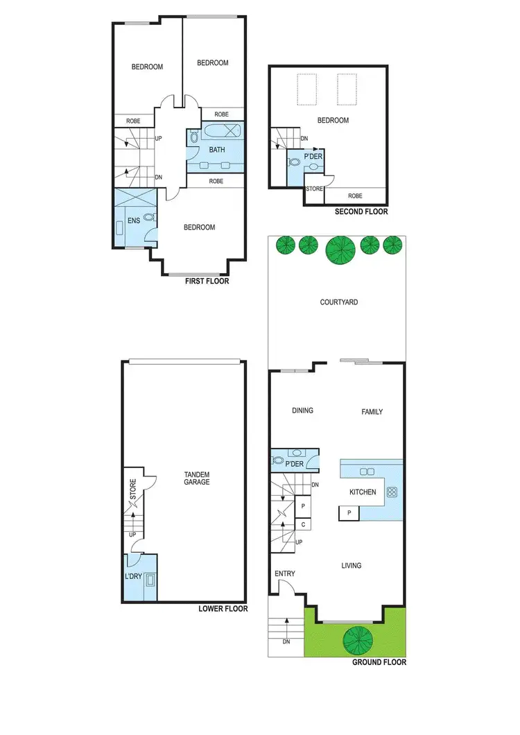 Floorplan of Homely townhouse listing, 7/3 Bolinda Street, Bentleigh VIC 3204