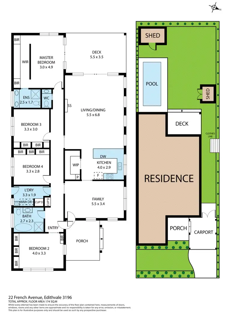 Floorplan of Homely house listing, 22 French Avenue, Edithvale VIC 3196