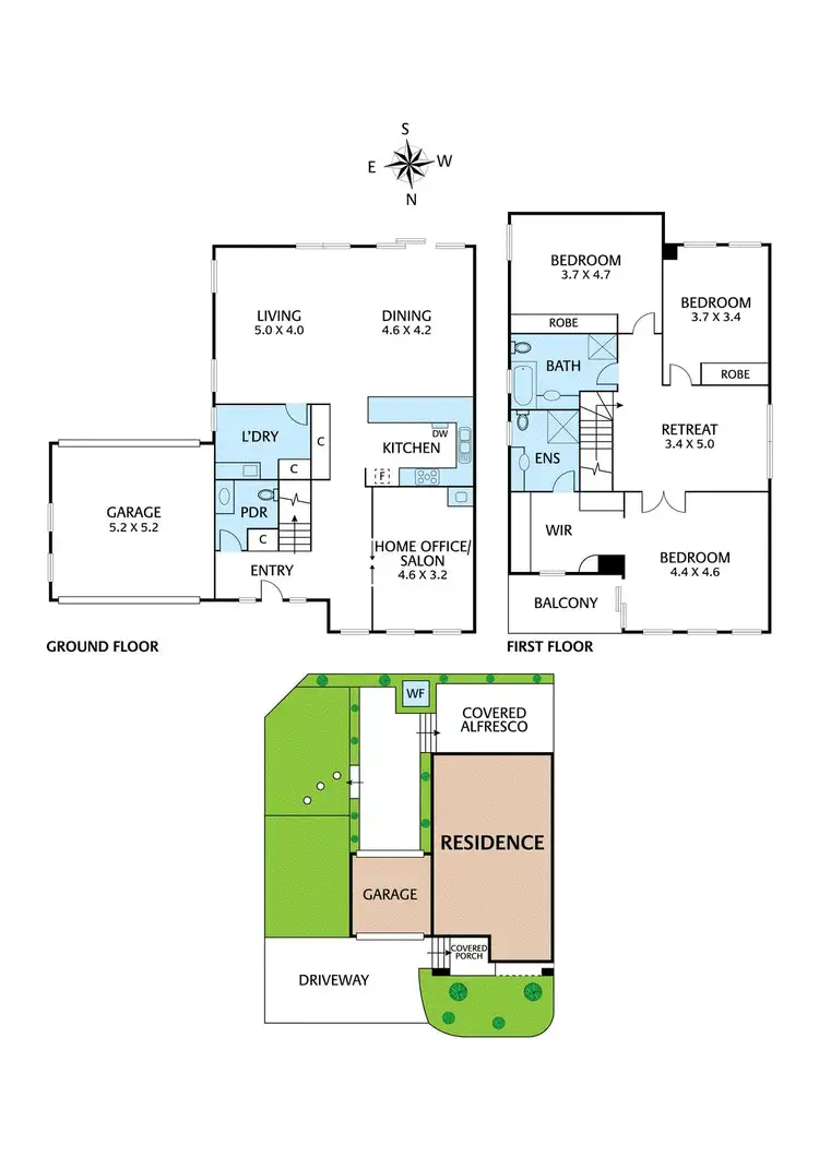Floorplan of Homely townhouse listing, 8/311 Ryans Road, Eltham North VIC 3095