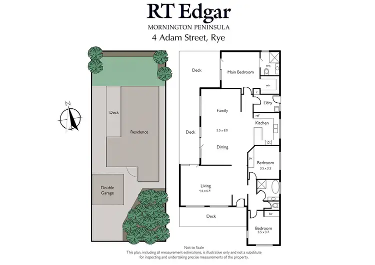 Floorplan of Homely house listing, 4 Adam Street, Rye VIC 3941