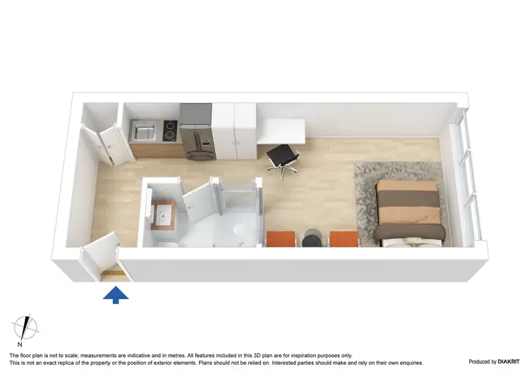 Floorplan of Homely apartment listing, 1801/181 ABeckett Street, Melbourne VIC 3000