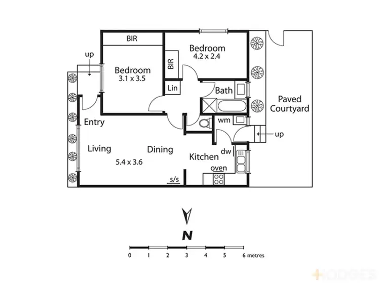 Floorplan of Homely unit listing, 1/35 Flinders Street, Mentone VIC 3194