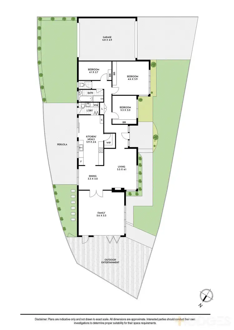 Floorplan of Homely house listing, 14 Albany Crescent, Aspendale VIC 3195