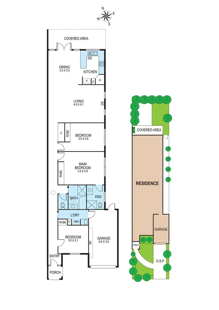 Floorplan of Homely townhouse listing, 2/9 Clairmont Avenue, Bentleigh VIC 3204