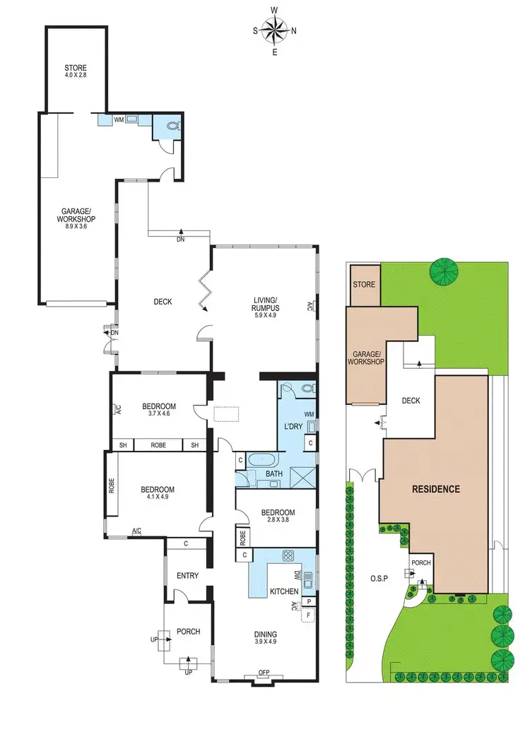 Floorplan of Homely house listing, 351 Koornang Road, Ormond VIC 3204