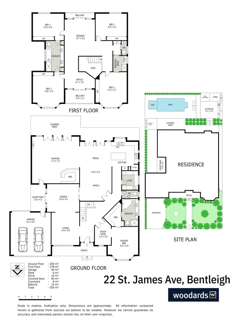Floorplan of Homely house listing, 22 St James Avenue, Bentleigh VIC 3204