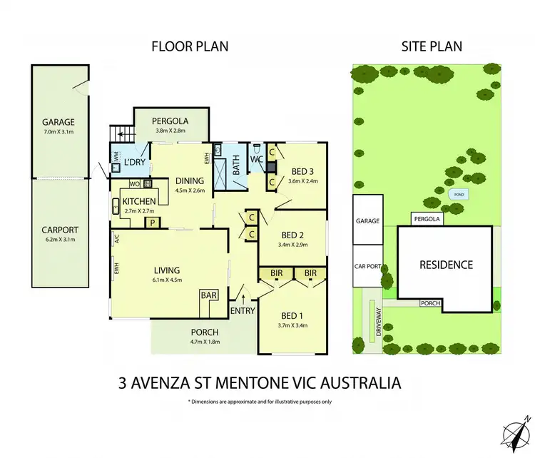 Floorplan of Homely house listing, 3 Avenza Street, Mentone VIC 3194