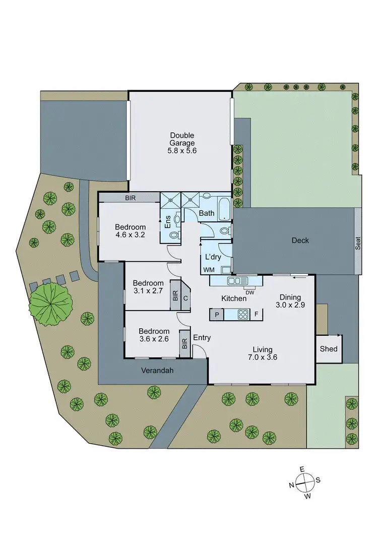 Floorplan of Homely house listing, 2 Baradine Street, Chadstone VIC 3148