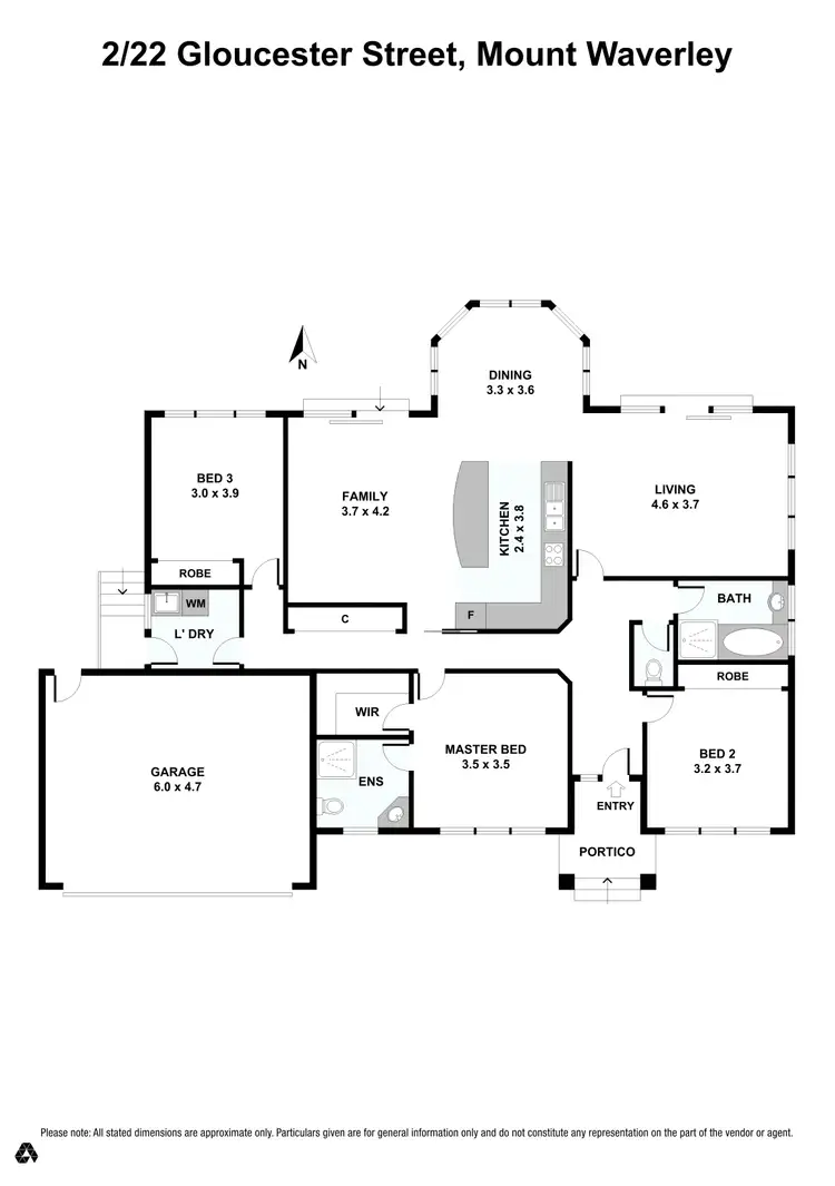 Floorplan of Homely unit listing, 2/22 Gloucester Street, Mount Waverley VIC 3149