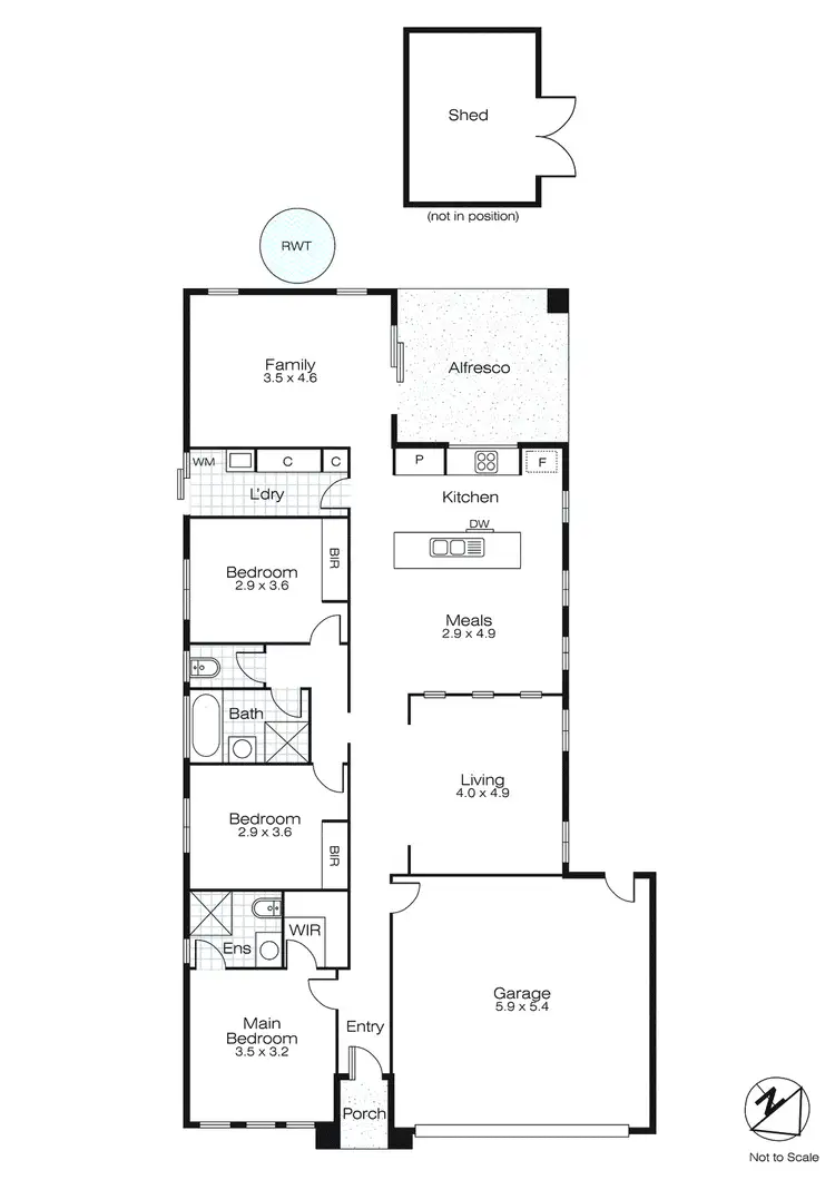 Floorplan of Homely house listing, 14A Pryor Street, Mount Pleasant VIC 3350