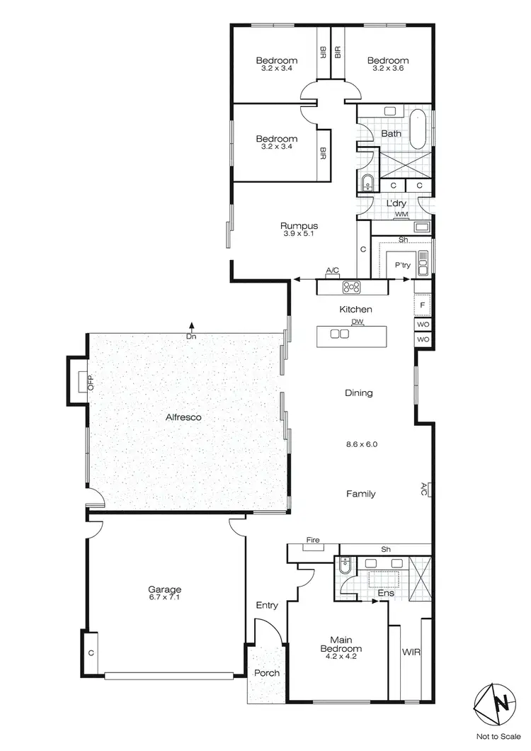 Floorplan of Homely house listing, 71 Dorset Drive, Alfredton VIC 3350