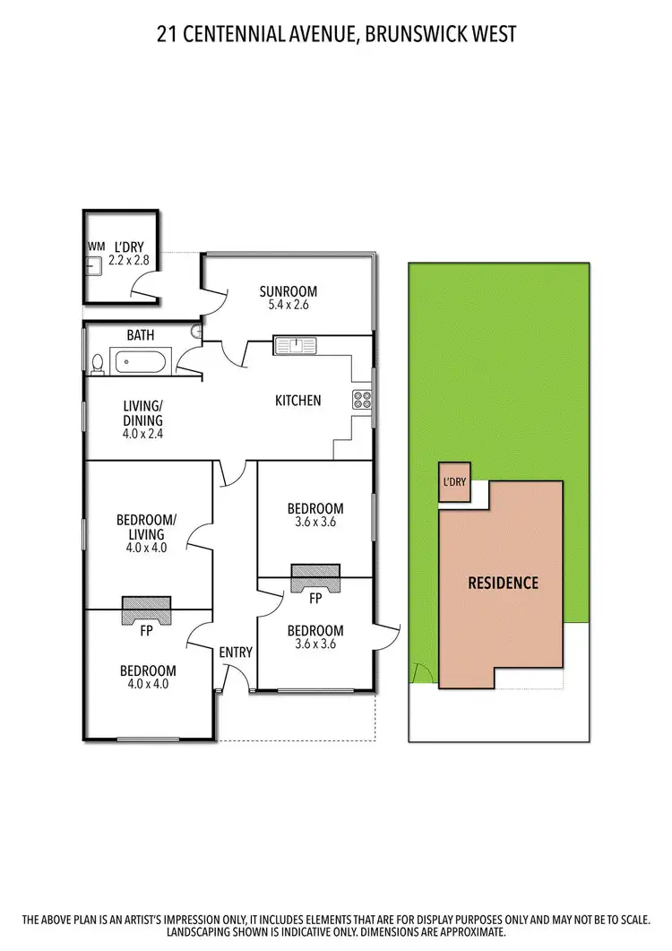 Floorplan of Homely house listing, 21 Centennial Avenue, Brunswick West VIC 3055