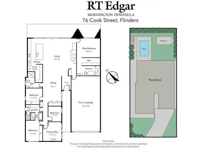 Floorplan of Homely house listing, 76 Cook Street, Flinders VIC 3929