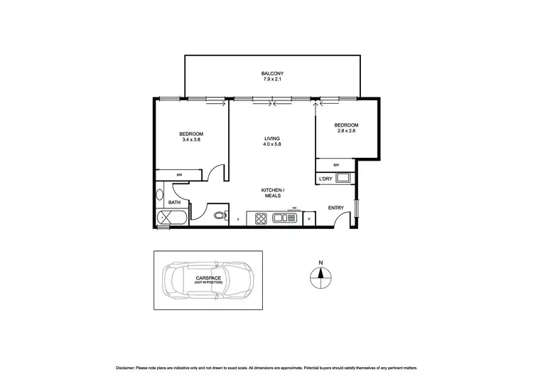 Floorplan of Homely apartment listing, 7/335 North Road, Caulfield South VIC 3162