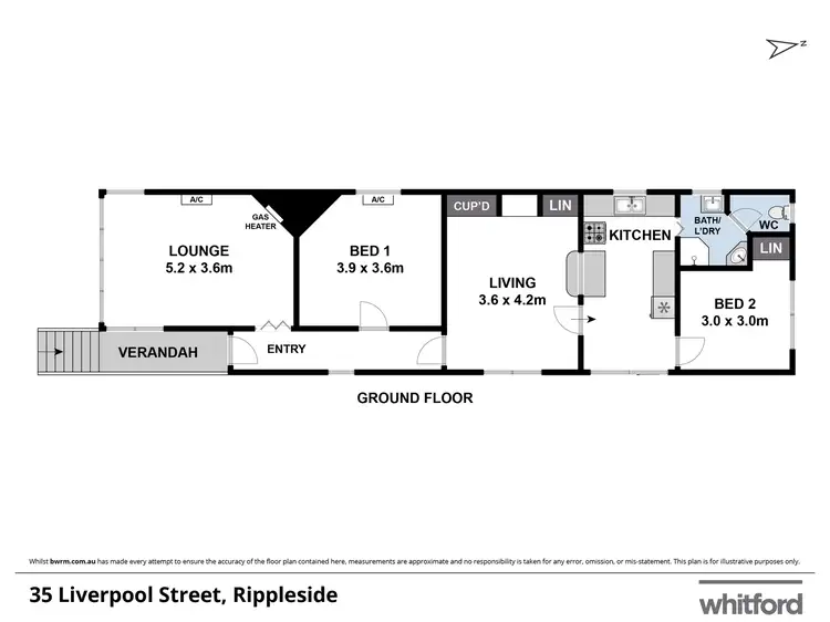 Floorplan of Homely house listing, 35 Liverpool Street, Rippleside VIC 3215