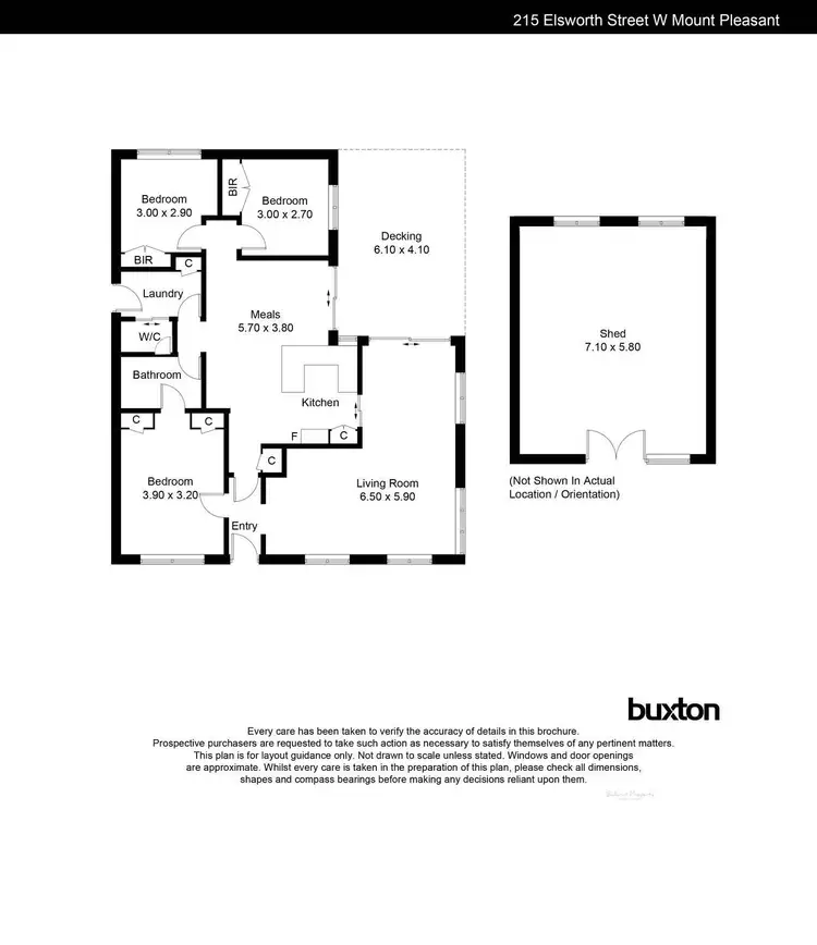 Floorplan of Homely house listing, 215 Elsworth Street West, Mount Pleasant VIC 3350