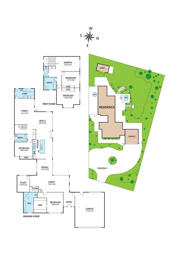 Floorplan of Homely house listing, 61 Zig Zag Road, Eltham VIC 3095