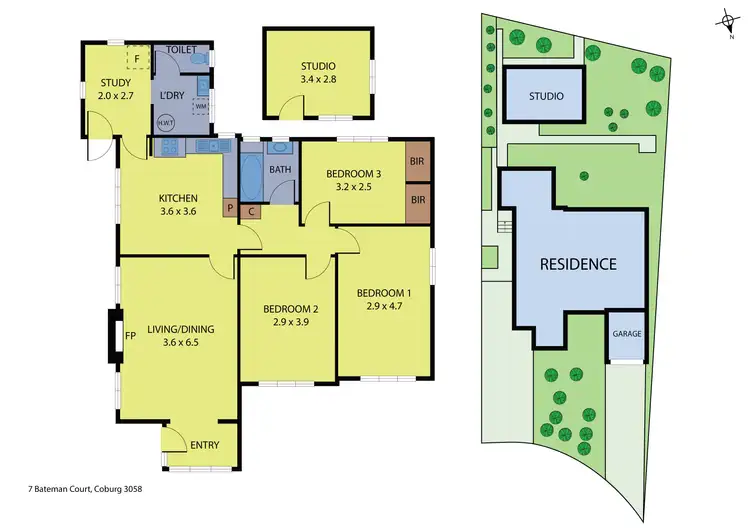 Floorplan of Homely house listing, 7 Bateman Court, Coburg VIC 3058