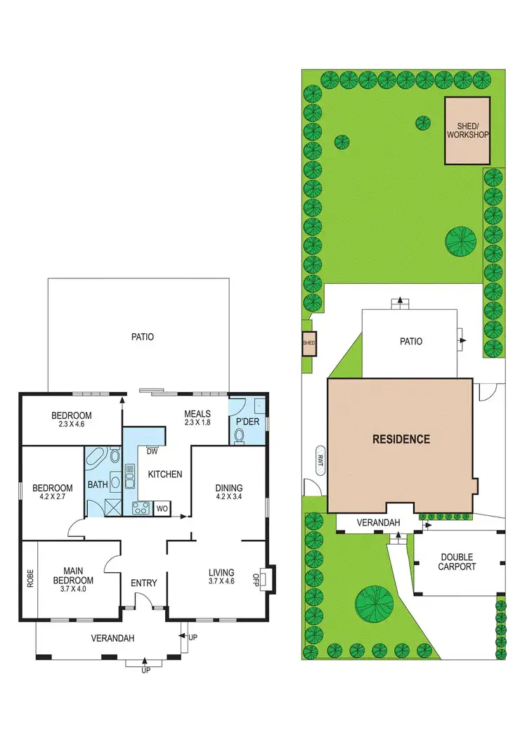 Floorplan of Homely house listing, 186 Patterson Road, Bentleigh VIC 3204