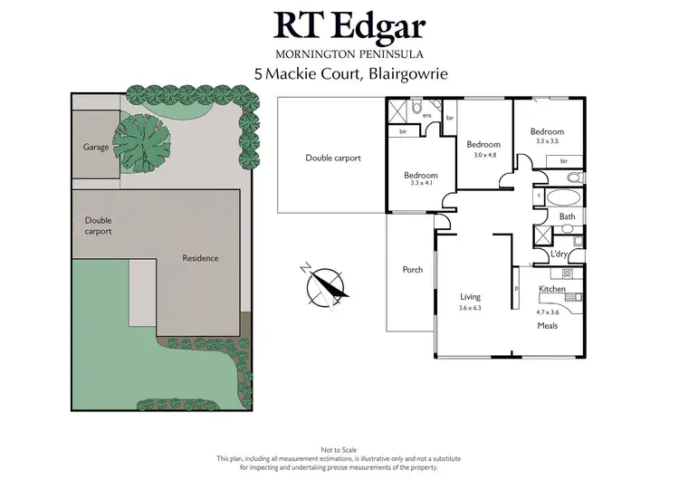 Floorplan of Homely house listing, 5 Mackie Court, Blairgowrie VIC 3942