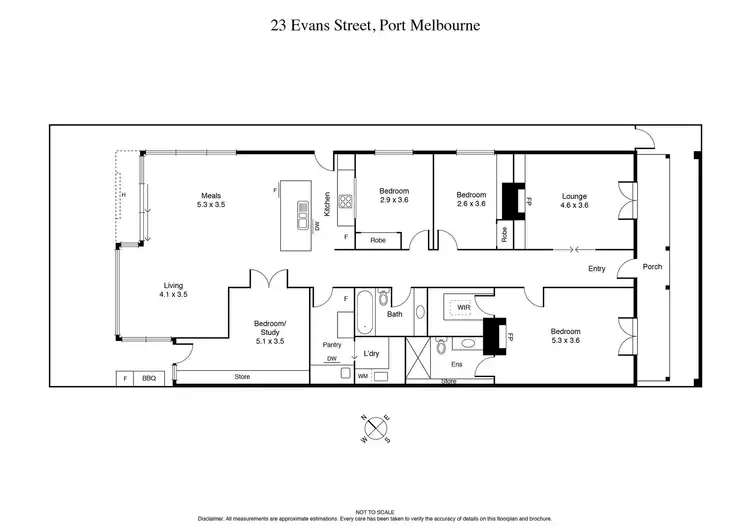 Floorplan of Homely house listing, 23 Evans Street, Port Melbourne VIC 3207