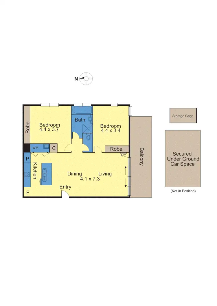 Floorplan of Homely apartment listing, 14/26-28 Bourke Street, Ringwood VIC 3134