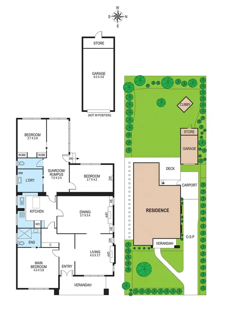 Floorplan of Homely house listing, 27 Eddys Grove, Bentleigh VIC 3204