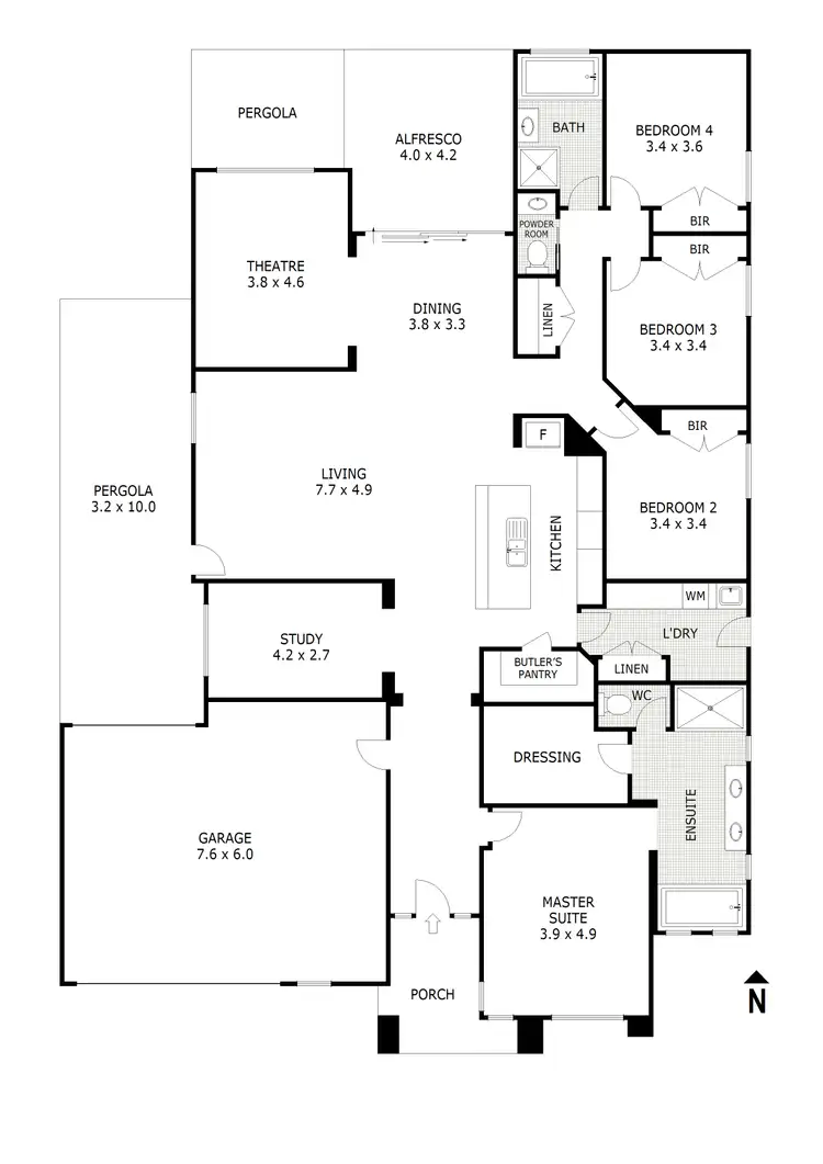 Floorplan of Homely house listing, 102 Mandalay Cct, Beveridge VIC 3753