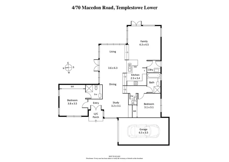 Floorplan of Homely townhouse listing, 4/70 Macedon Road, Templestowe Lower VIC 3107