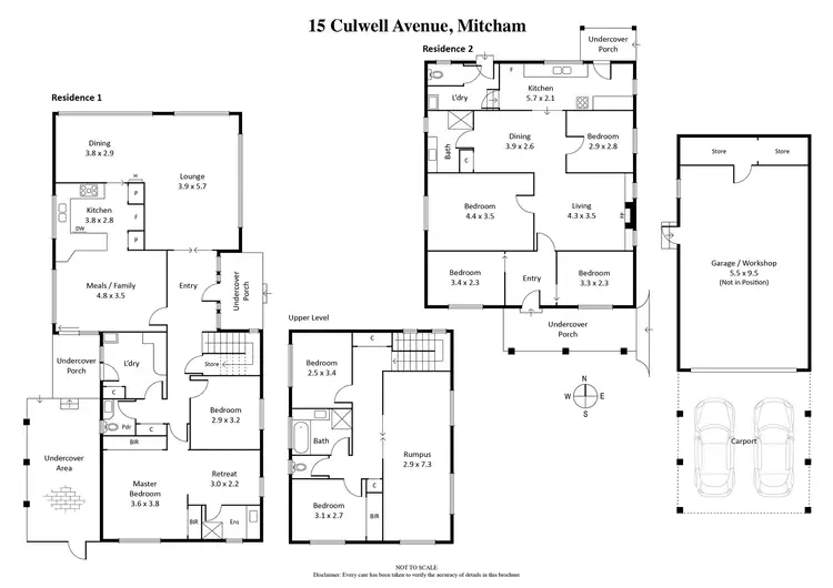 Floorplan of Homely house listing, 15 Culwell Avenue, Mitcham VIC 3132