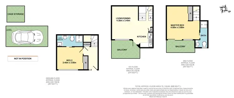 Floorplan of Homely unit listing, 2/54 Beetham Parade, Rosanna VIC 3084