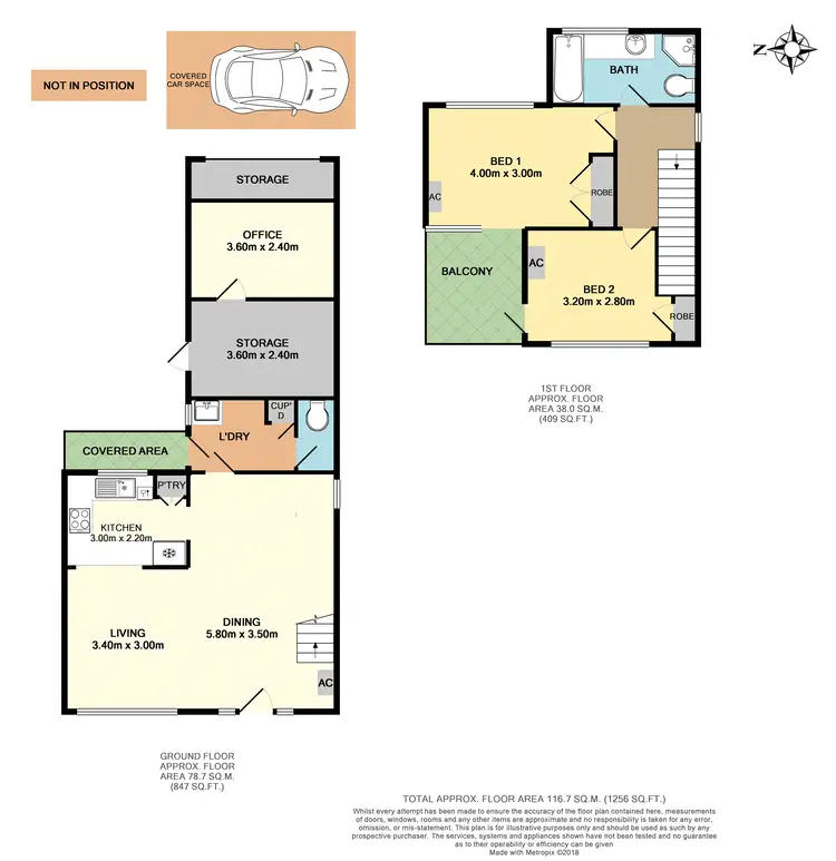 Floorplan of Homely townhouse listing, 1/123 Parker Street, Templestowe VIC 3106