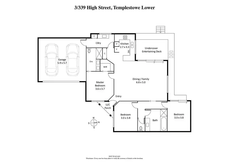 Floorplan of Homely unit listing, 3/339 High Street, Templestowe Lower VIC 3107