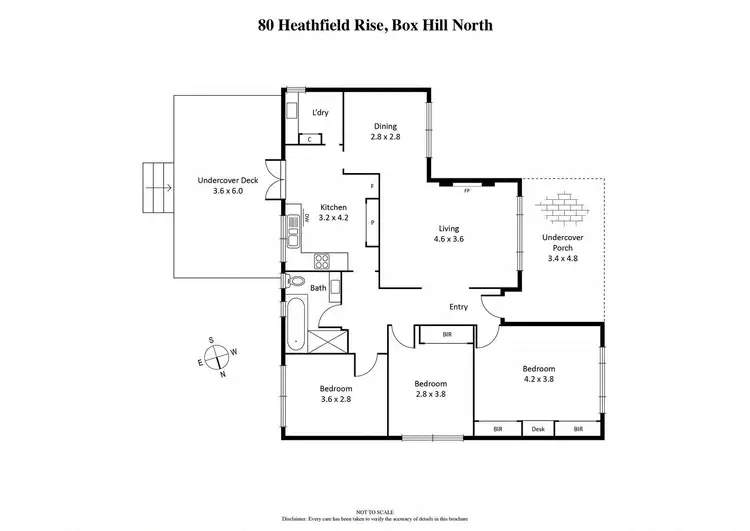 Floorplan of Homely house listing, 80 Heathfield Rise, Box Hill North VIC 3129