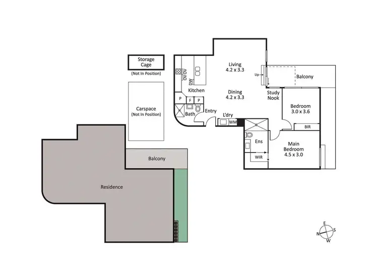 Floorplan of Homely apartment listing, G02/132 Church Street, Hawthorn VIC 3122