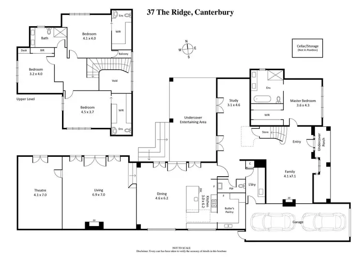Floorplan of Homely house listing, 37 The Ridge, Canterbury VIC 3126