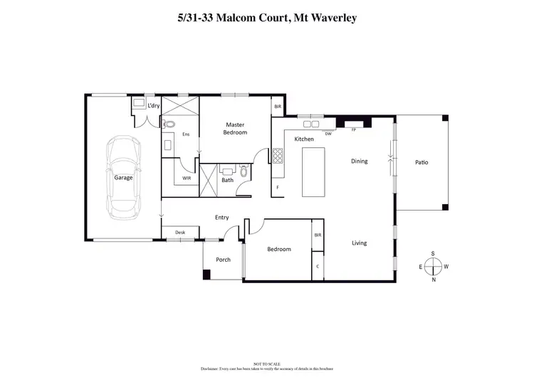 Floorplan of Homely townhouse listing, 5/31 Malcolm Court, Mount Waverley VIC 3149
